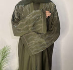 Marwa Abaya In Midnight - Olive