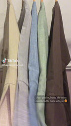 Imaan Linen Abaya with Matching Chiffon Scarf - 8 colours
