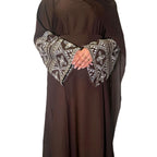 Safa Abaya In Black and Chocolate Brown Closed Abaya Modest Fashion