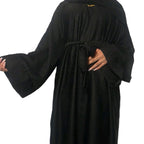 Yana Jacquard Winter Abaya, Thick Fabric, 3 Piece Set, Elegant Design, Comfortable Wear