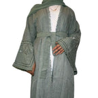 Linen abaya 4 piece set with inner outer belt scarf- any occasion affordable abaya