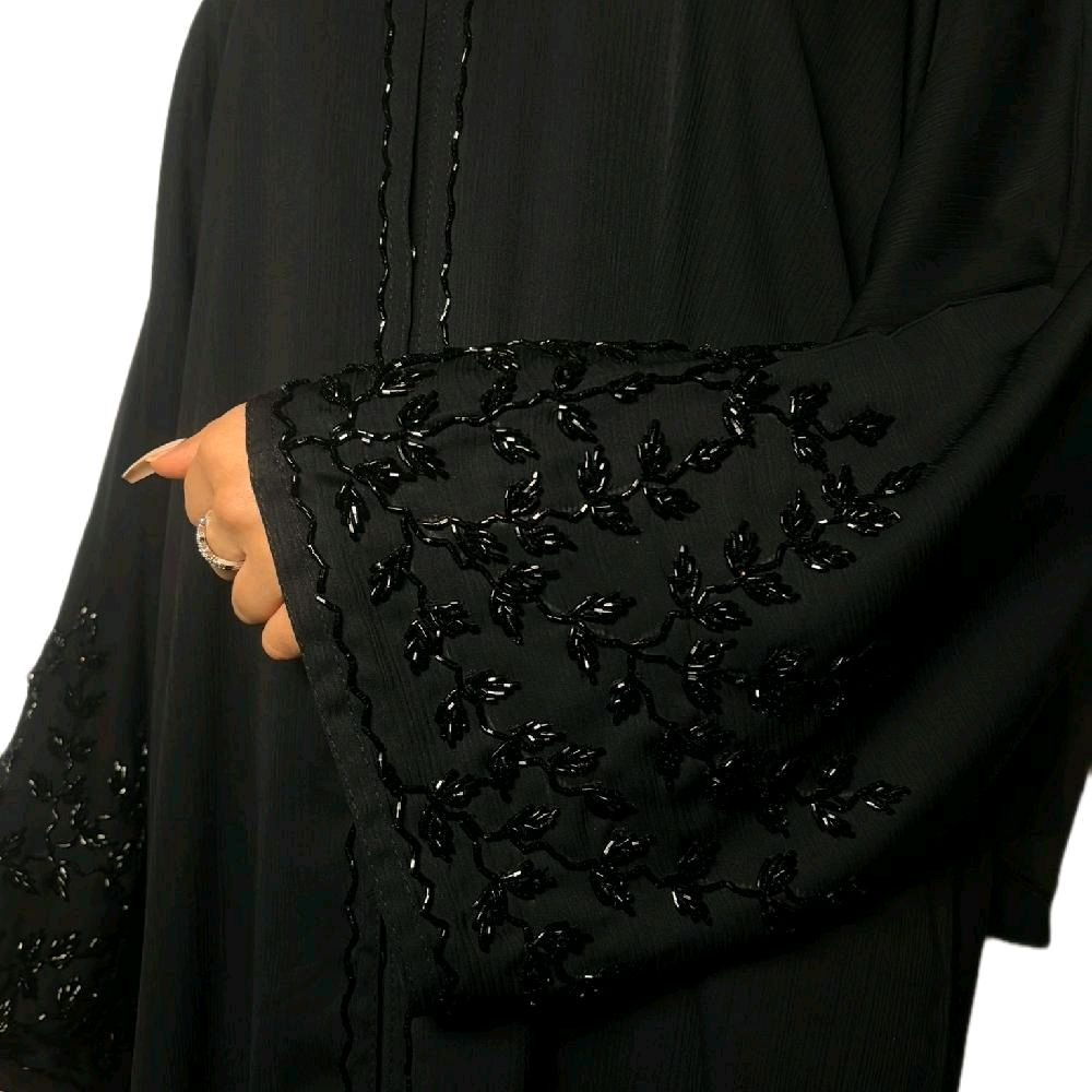 Riya Abaya beautiful embellishment on sleeves- 3 colours Modest