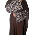 Safa Abaya In Black and Chocolate Brown Closed Abaya Modest Fashion