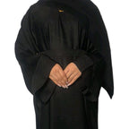 Yana Jacquard Winter Abaya, Thick Fabric, 3 Piece Set, Elegant Design, Comfortable Wear