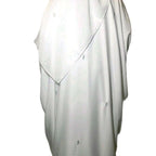 Huma Abaya in White with Silver Embellishments Scarf and Inner Slip Elegant Abaya Nikaah abaya love
