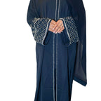 Haya Abaya - Black,Navy,Royal Blue, Olive  Embellished 3 Piece Set with Matching Scarf and Belt love party hitam ramadan luxury